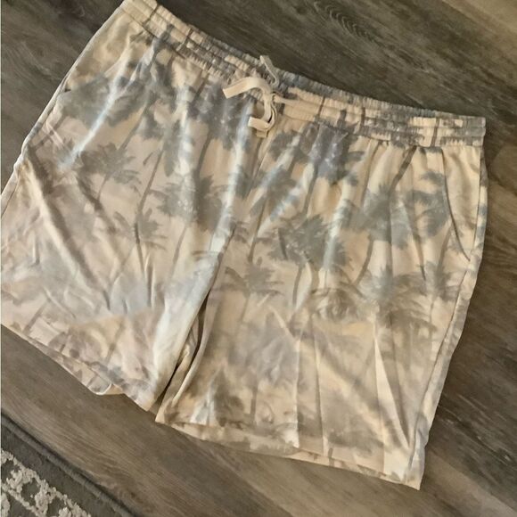 Denim & Co by The Beach Shorts Palm Pattern Sz 2X - Picture 5 of 6